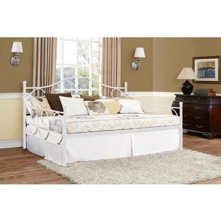 DHP Victoria Full Size White Metal Daybed
