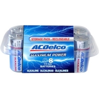 ACDelco Alkaline Recloseable Pack C 8 Pack