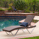 San Marco Outdoor Wicker Chaise Lounge (Set of 2) by Christopher Knight Home - Thumbnail 1