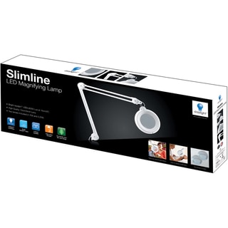 Slimline LED 5" Magnifying Lamp-White