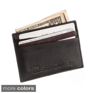 Suvelle Genuine Leather Super Slim Card Case Wallet