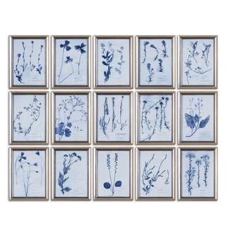 Uttermost Grace Feyock 'Dried Flowers' Printed Floral Wall Art (Set of 15)