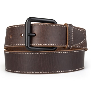 Timberland Men's Genuine Leather Topstitched Belt
