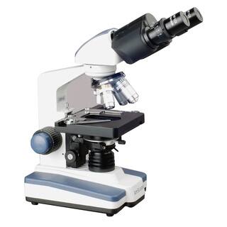 40x-2500x LED Digital Binocular Compound Microscope with 3D Stage and USB Camera