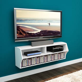 Winslow White Wall Mounted A/V Entertainment Console
