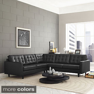 Empress 3-Piece Leather Sectional Sofa Set