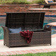 Wing Outdoor Wicker Storage Bench by Christopher Knight Home - Thumbnail 0