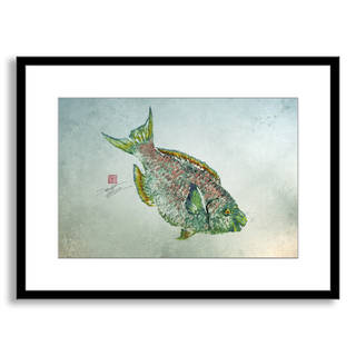 Gallery Direct Dwight Hwang's 'Parrot Fish' Framed Paper Art