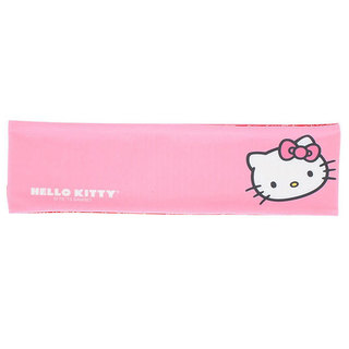 Hello Kitty Sports Headbands Reversible Headband (Pink and Red)