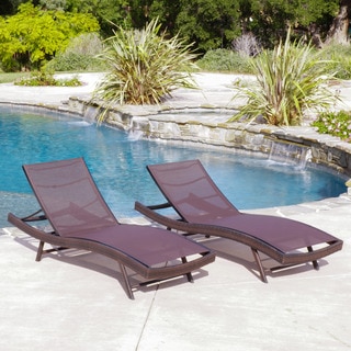 Christopher Knight Home Kauai Outdoor Chaise Lounge (Set of 2)