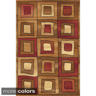 Power Loomed Modern Square Bowery 8984 Rug (5' x 8')