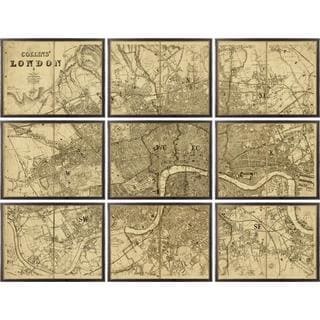 Collins Map of London Framed Art Print
