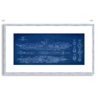 Gallery Direct St. John's 'Submarine Blueprint' Framed Paper Art
