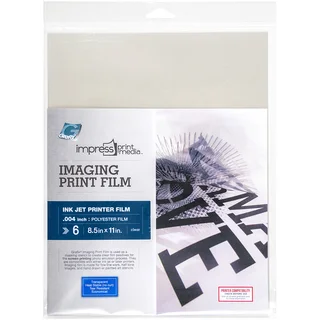 Impress Imaging Ink Jet Print Films 6/Pkg-8.5"X11"