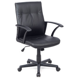 CorLiving WHL-101-C Black Leatherette Office Desk Chair