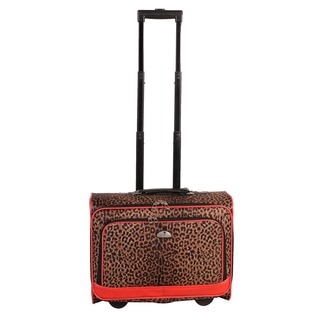 American Flyer Animal Print Carry-on Under Seat Rolling Upright