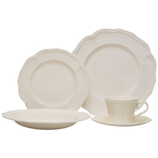 Red Vanilla Classic White 5-piece Place Setting
