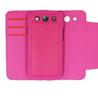 INSTEN Flip Leather Fabric Folio Flip Wallet Phone Case Cover with Card Slot For Samsung Galaxy S3 GT-i9300