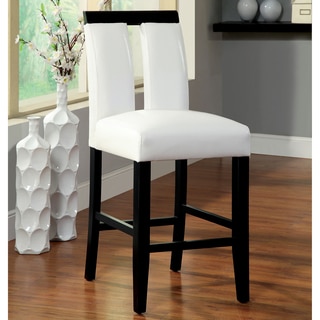 Furniture of America Lumina Two-tone Counter Height Chair (Set of 2)