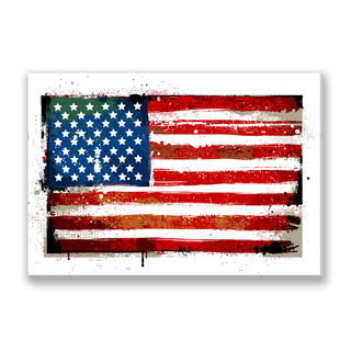 Gallery Direct Vecster's 'American Flag' Gallery Wrapped Canvas