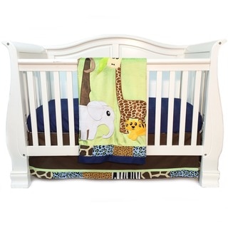 One Grace Place Jazzie Jungle Boy Infant 3-piece Crib Bedding Set