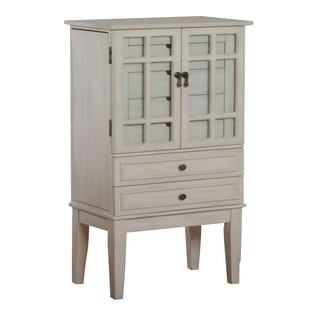 Oh! Home Monroe White Jewelry Armoire