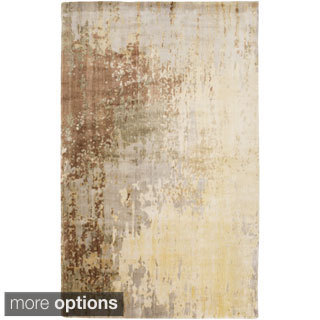 Hand-Knotted Ted Contemporary Wool Rug (5' x 8')