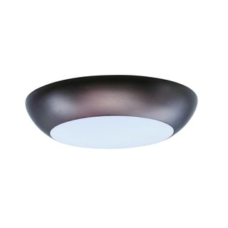 Maxim White Shade 1-light Bronze Diverse LED Flush Mount Light