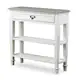 Maison Rouge Marston Traditional French Accent White Console Table - Thumbnail 2