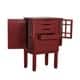 Powell Monroe Red Jewelry Armoire