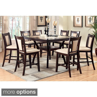 Furniture of America Dionne Dark Cherry Counter Height Dining Table