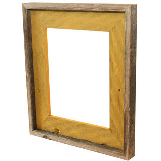 Recherche Furnishings Natural Mustard Recycled and Reclaimed Frame (8 x 10)