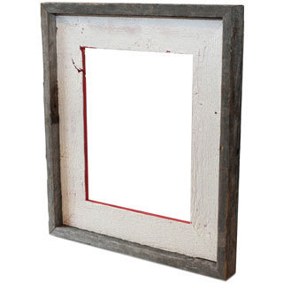 The Natural Crackled Poinsettia Red Recycled/ Reclaimed Wood 5-inch x 7-inch Frame
