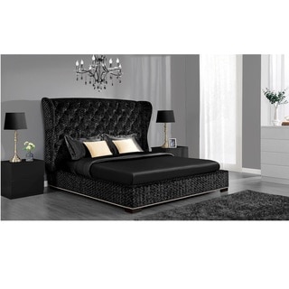 Avenue Greene Luxe Premium Velvet Upholstered Bed