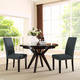Upholstered High-back Dining Chair with Nailhead Trim - Thumbnail 7