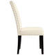 Upholstered High-back Dining Chair with Nailhead Trim - Thumbnail 5
