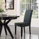 Upholstered High-back Dining Chair with Nailhead Trim - Thumbnail 8