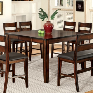 Furniture of America Katrine Dark Cherry Counter Height Dining Table
