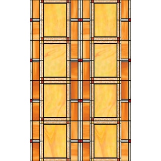 Arts and Crafts Stained Glass Window Film