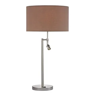 Dimond Beaufort 1-light Satin Nickel Table Lamp With Led Lamp