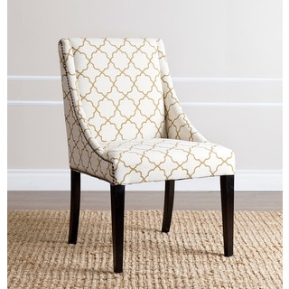 ABBYSON LIVING Sara Gold Lattice Swoop Dining Chair