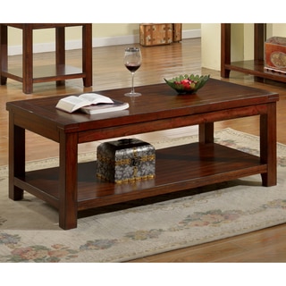 Furniture of America Ambelle Dark Cherry Coffee Table