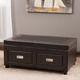 Stafford Bonded Leather Adjustable Lift Top Table by Christopher Knight Home - Thumbnail 3