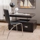 Stafford Bonded Leather Adjustable Lift Top Table by Christopher Knight Home - Thumbnail 2