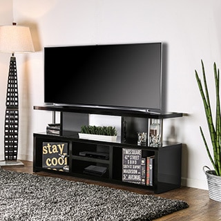 Furniture of America Panshe Contemporary Tiered 60-inch TV Console