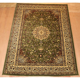 LYKE Home McKayla Green Oriental Area Rug (4' x 6')