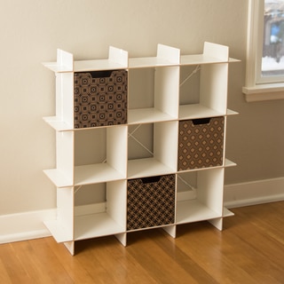 Modern 9 Cube Storage Bookcase