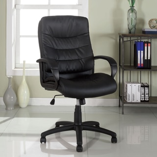 Furniture of America Della Black Leatherette Office Chair