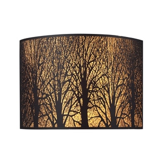 Aged Bronze Woodland Sunrise Collection 2-Light Sconce