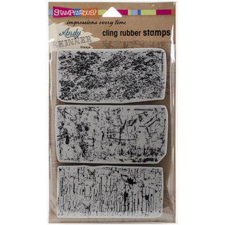 Stampendous Andy Skinner Cling Stamp 5"x7" Sheet -Industrial Set